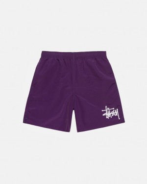 Men's Stussy Big Basic Water Short Swimwear Fuchsia Ireland | NXI-0904