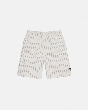 Men's Stussy Brushed Beach Shorts Beige Ireland | KNC-7457