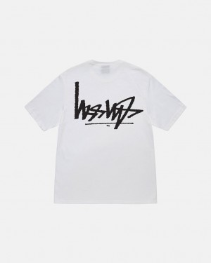 Men's Stussy Flipped Tees White Ireland | PYE-8813