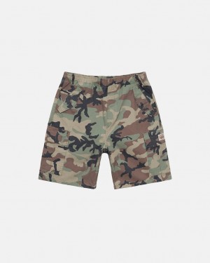 Men's Stussy Ripstop Cargo Beach Shorts Camo Ireland | BLR-3861