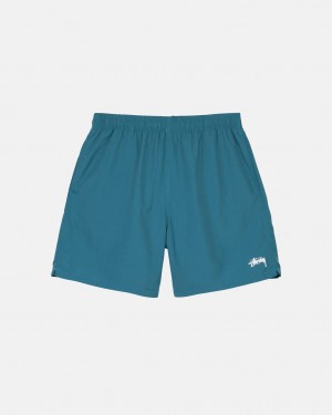 Men's Stussy Stock Water Short Swimwear Blue Ireland | JIQ-6307