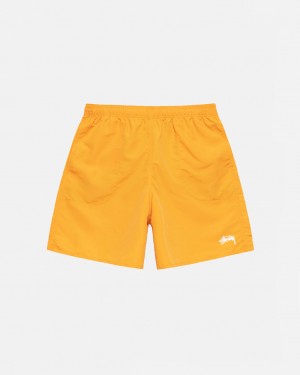 Men's Stussy Stock Water Short Swimwear Yellow Ireland | KBS-9298