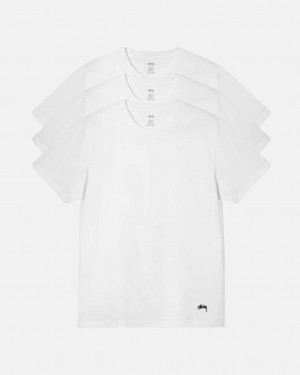 Men's Stussy Stussy Undershirt Shirts White Ireland | OYA-1519