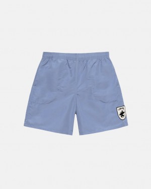 Men's Stussy Surfman Patch Water Short Swimwear Blue Ireland | PUS-9386