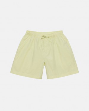 Men's Stussy Tekla Poplin Pyjama Shorts Light Green Ireland | ZDR-5979