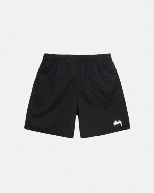 Men's Stussy Water Short Stock Shorts Black Ireland | LKX-1446