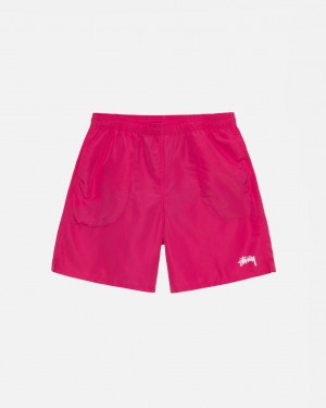 Men's Stussy Water Short Stock Shorts Pink Ireland | FSU-6116