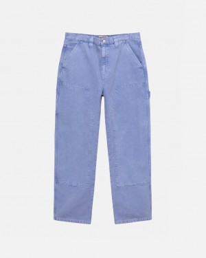 Men's Stussy Work Pant Canvas Pants Purple Ireland | QWS-6045