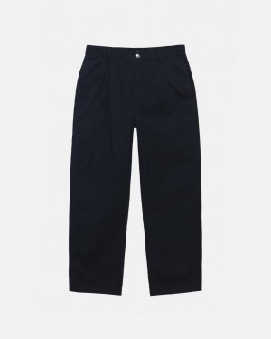 Men's Stussy Workgear Trouser Twill Pants Black Ireland | PLF-8950