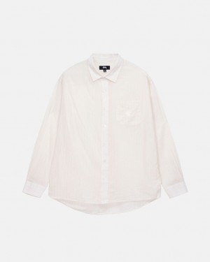 Women's Stussy Light Weight Classic Shirts White Ireland | SRU-7104