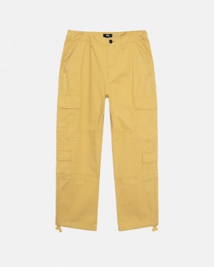 Women's Stussy Ripstop Surplus Cargo Pants Yellow Ireland | TLM-9480