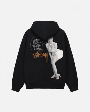 Women's Stussy Skate Tough Hoodie Black Ireland | HNE-5997