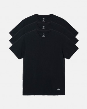 Women's Stussy Stussy Undershirt Shirts Black Ireland | FHJ-6875