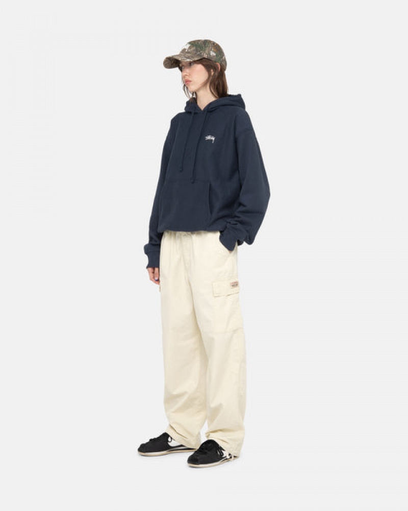 Men's Stussy Beach Pant Ripstop Cargo Pants Cream Ireland | YRO-3911