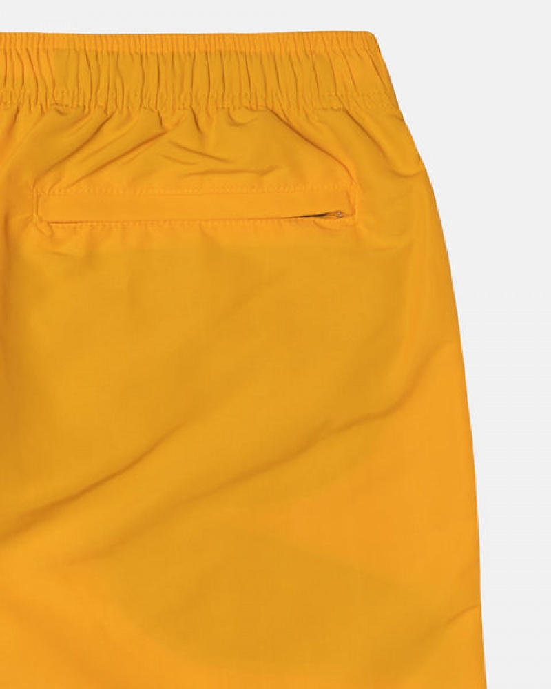 Men's Stussy Big Basic Water Short Swimwear Yellow Ireland | NTV-9331