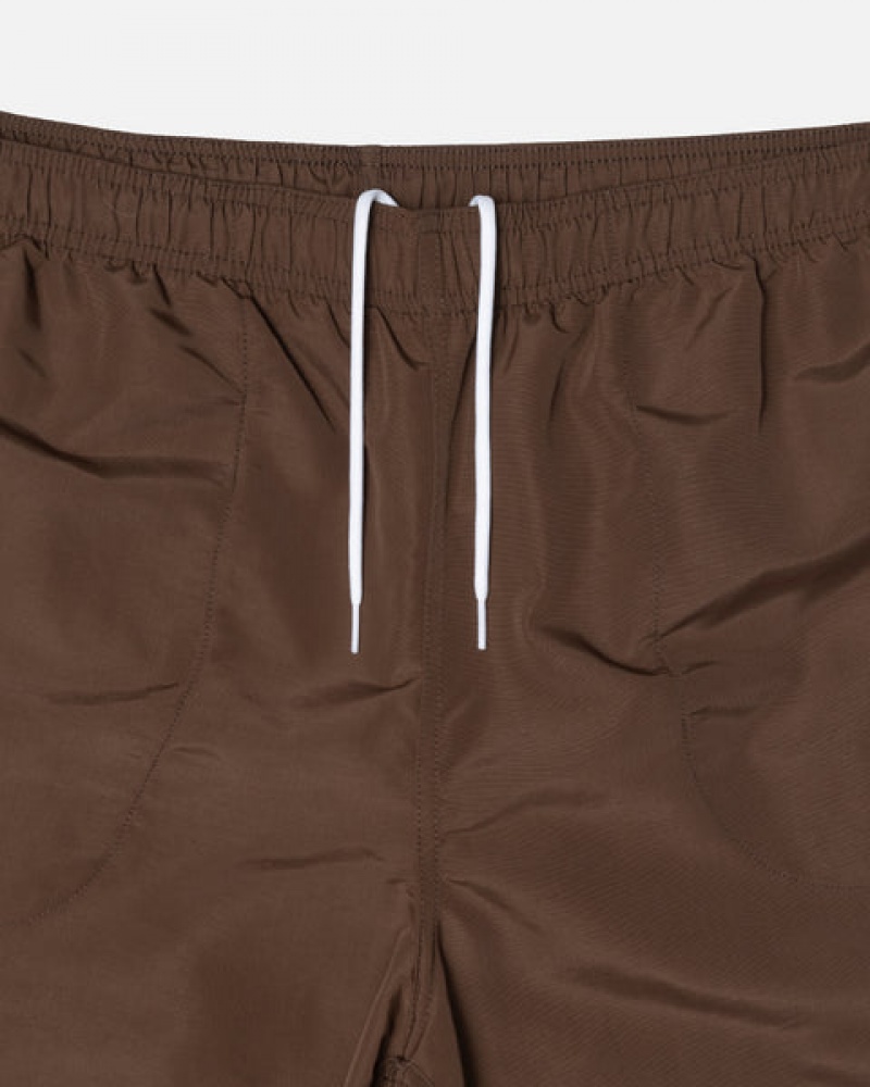 Men's Stussy Big Basic Water Short Swimwear Coffee Ireland | GIU-0226