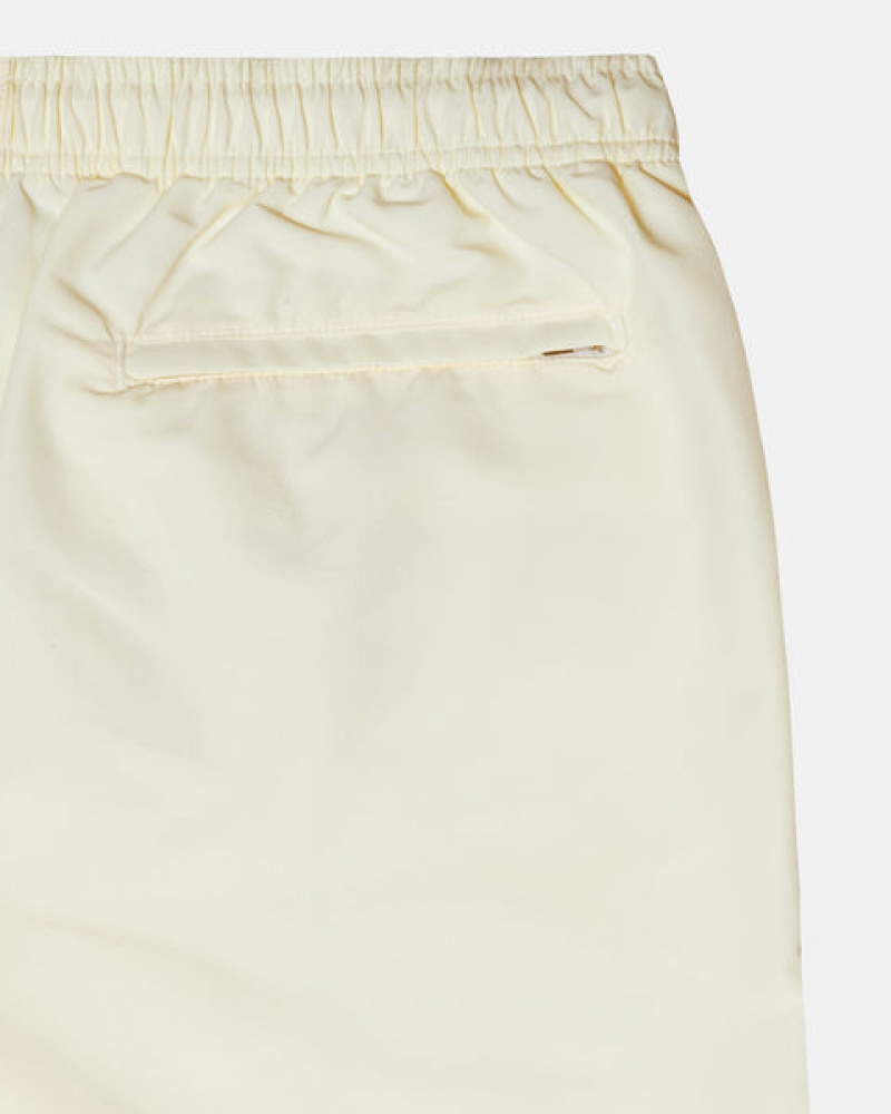 Men's Stussy Big Basic Water Short Swimwear Cream Ireland | SOS-0090