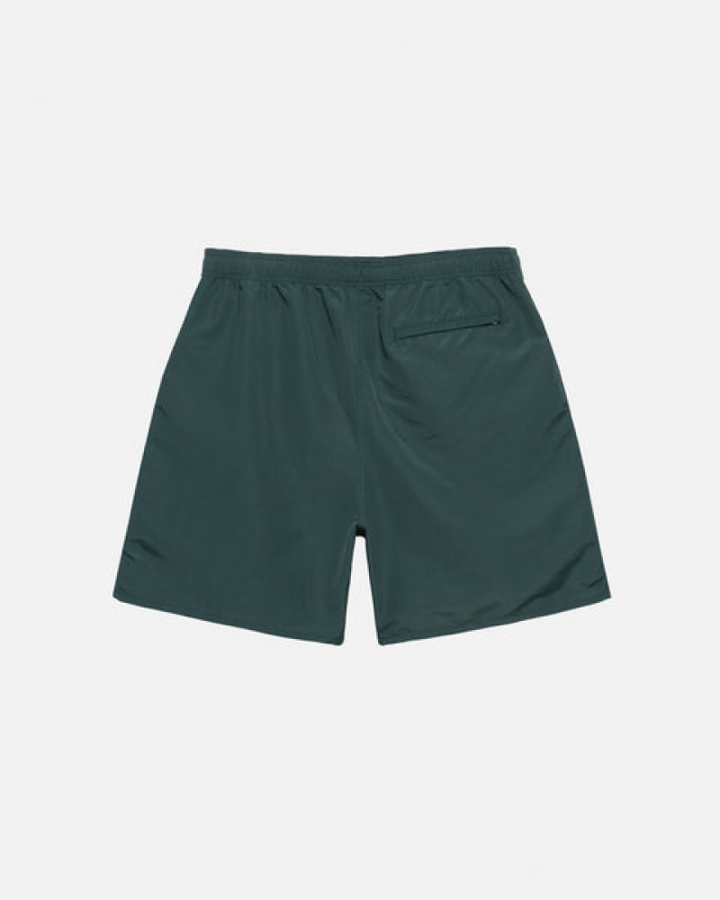 Men's Stussy Big Basic Water Short Swimwear Green Ireland | LPF-3403