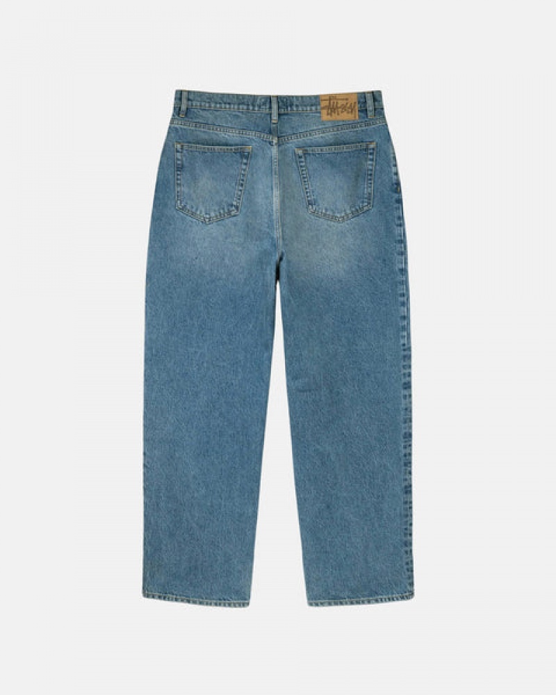 Men's Stussy Big Ol' Jean Denim Blue Ireland | SDA-5721