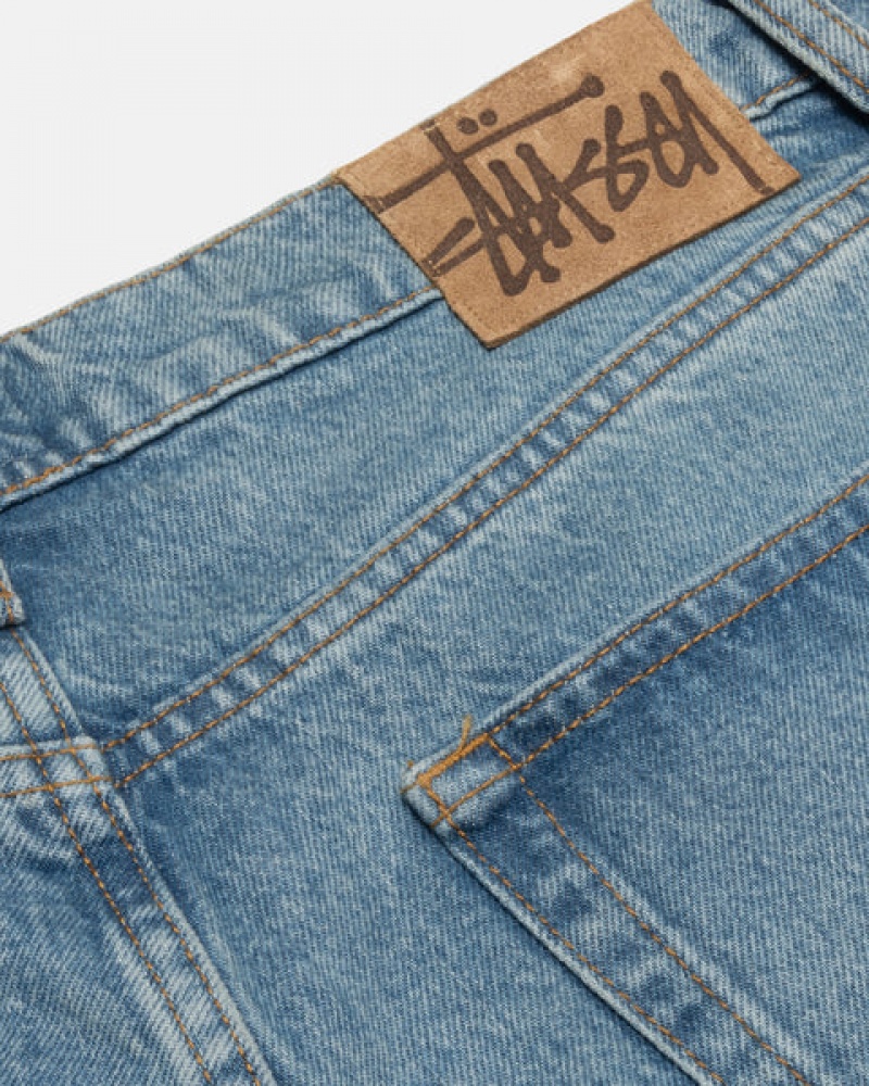 Men's Stussy Big Ol' Jean Denim Blue Ireland | SDA-5721