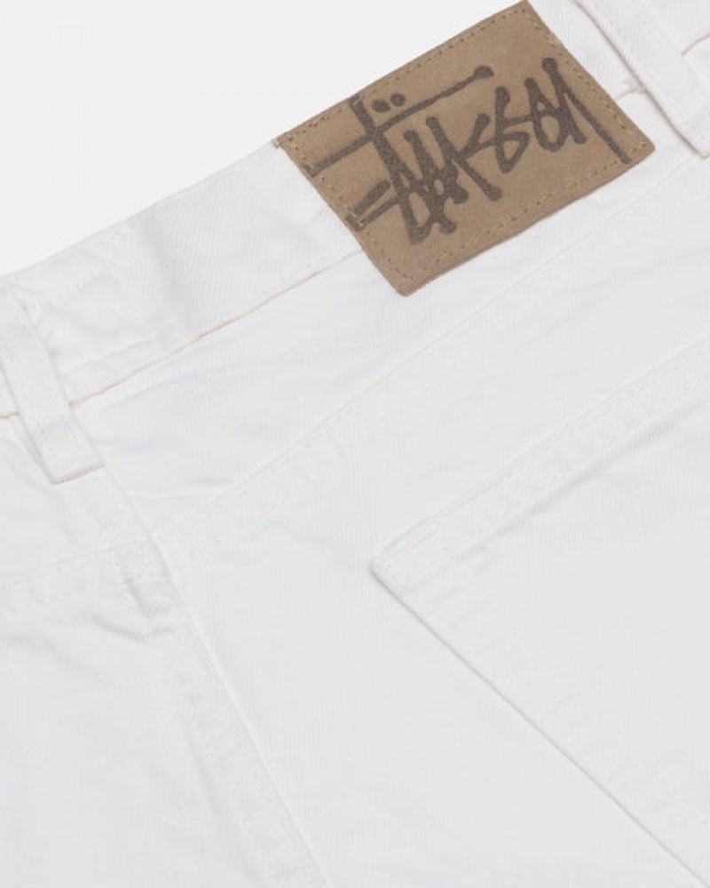 Men's Stussy Big Ol' Jean Overdyed Denim Beige Ireland | SXP-7368