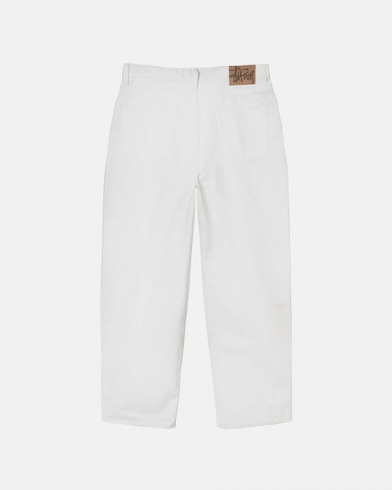 Men's Stussy Big Ol' Jean Overdyed Pants Beige Ireland | NHG-9673