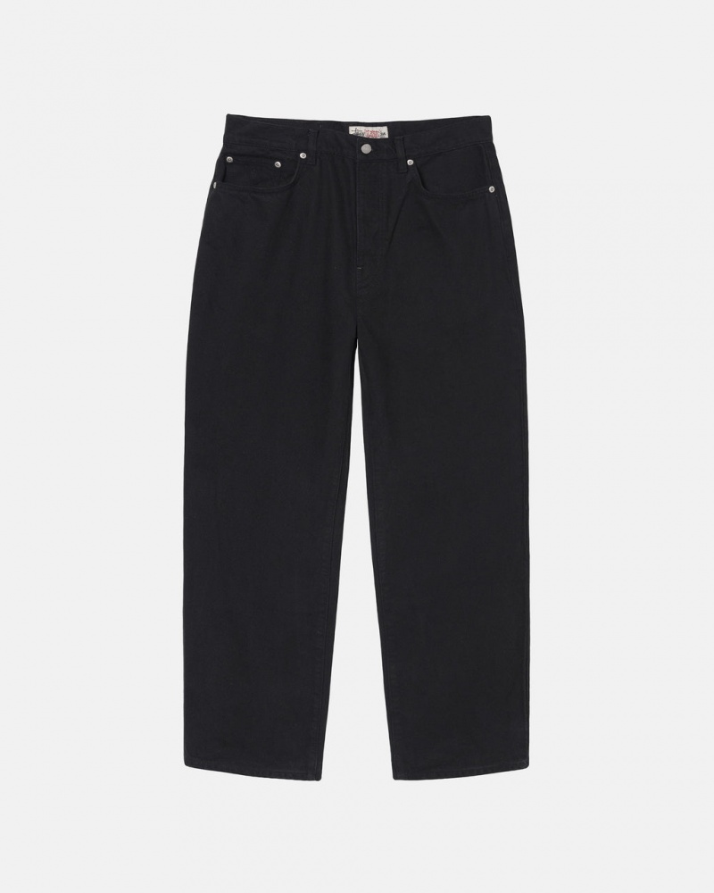 Men\'s Stussy Big Ol\' Jean Overdyed Pants Black Ireland | QIG-0846