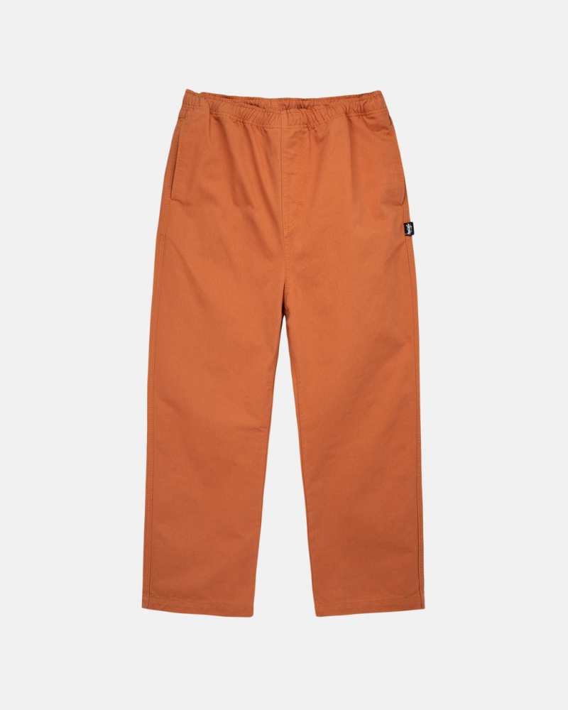 Men\'s Stussy Brushed Beach Pants Brown Ireland | YNN-9737