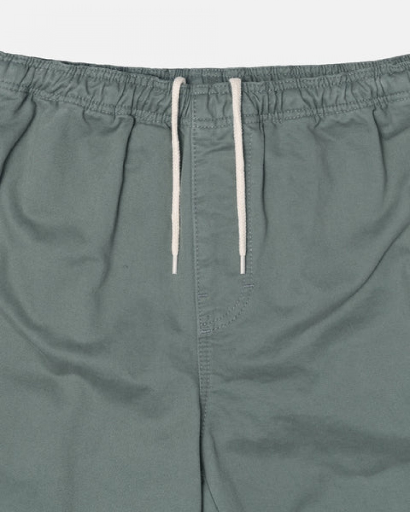 Men's Stussy Brushed Beach Pants Green Ireland | BXB-7660