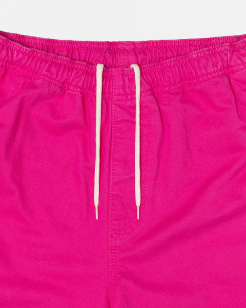 Men's Stussy Brushed Beach Pants Pink Ireland | ANP-7725