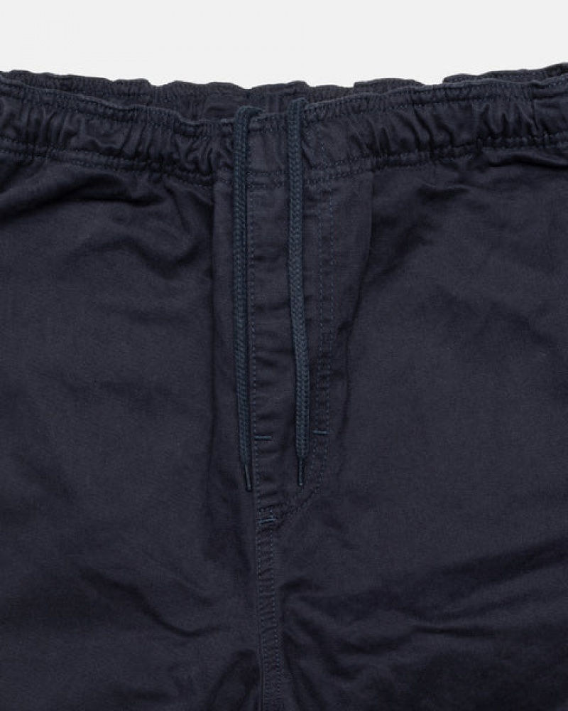 Men's Stussy Brushed Beach Shorts Navy Ireland | JWN-9575