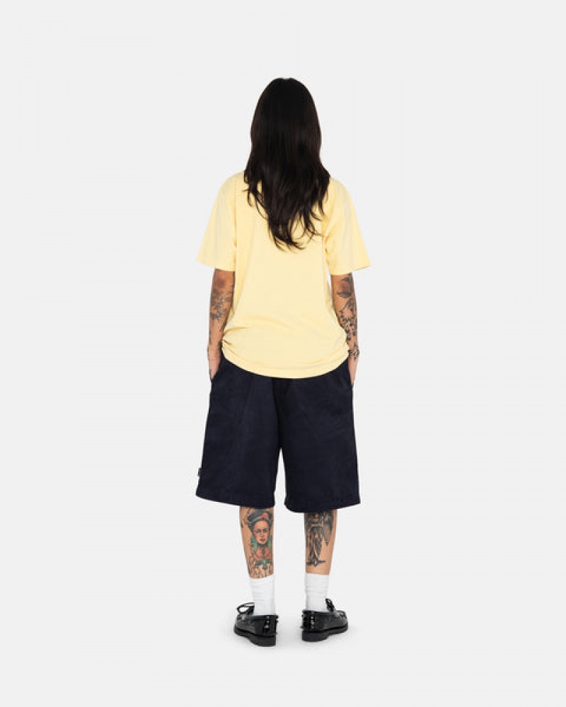 Men's Stussy Brushed Beach Shorts Navy Ireland | JWN-9575