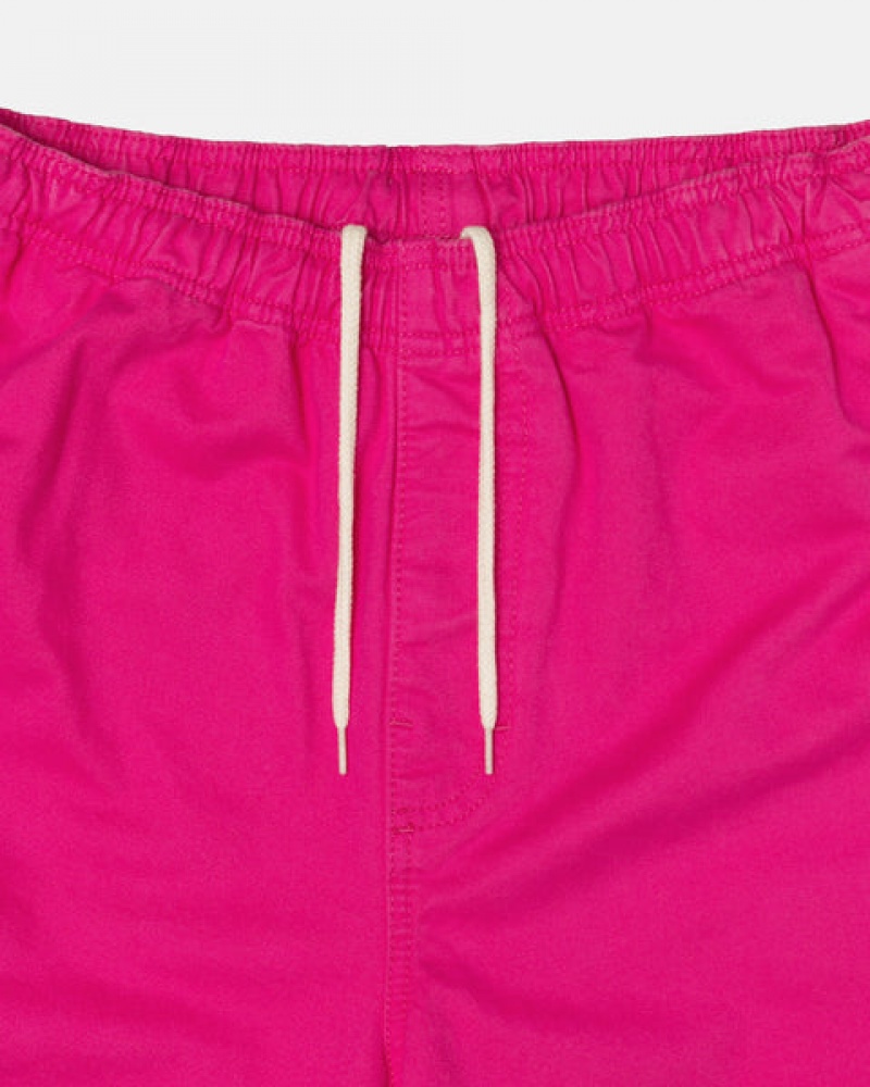 Men's Stussy Brushed Beach Shorts Pink Ireland | WND-6182