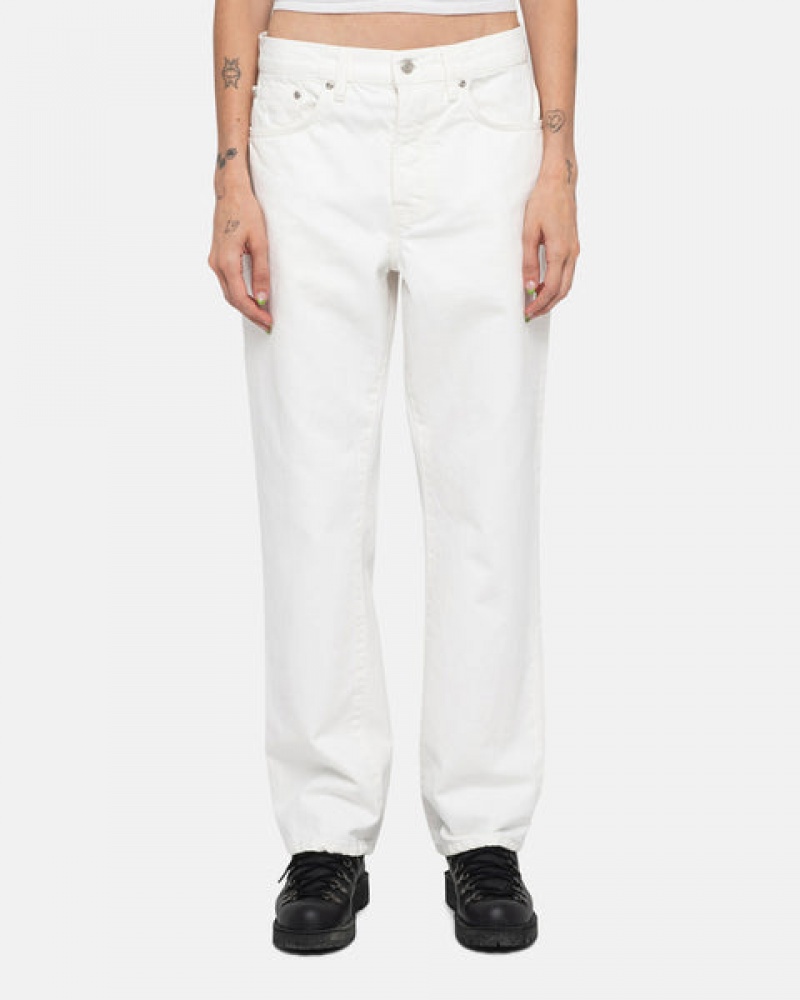 Men's Stussy Classic Jean Overdyed Pants Beige Ireland | OPF-4815