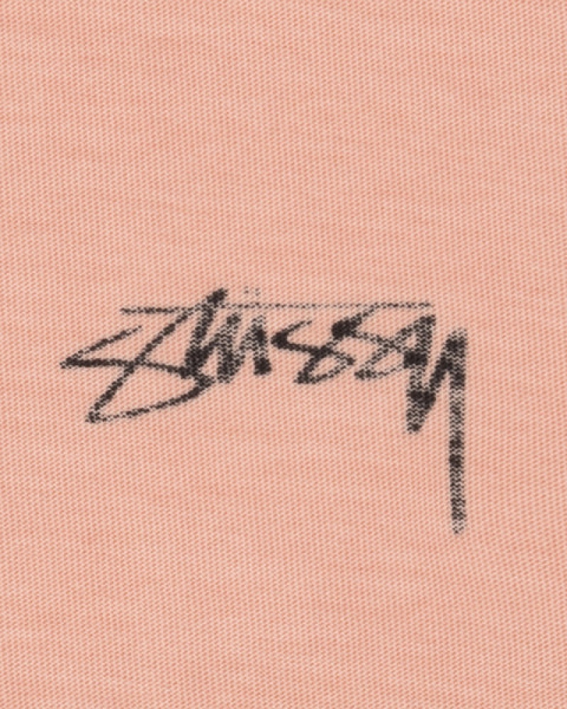 Men's Stussy Lazy Ls Tees Light Pink Ireland | NDR-4158