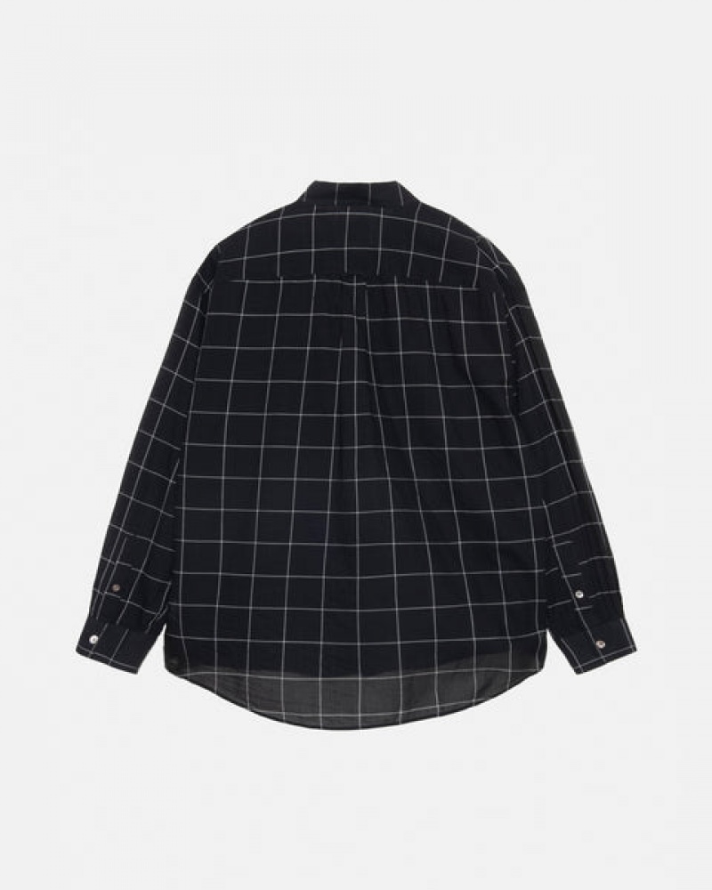 Men's Stussy Light Weight Classic Shirts Black Ireland | ZYN-9192