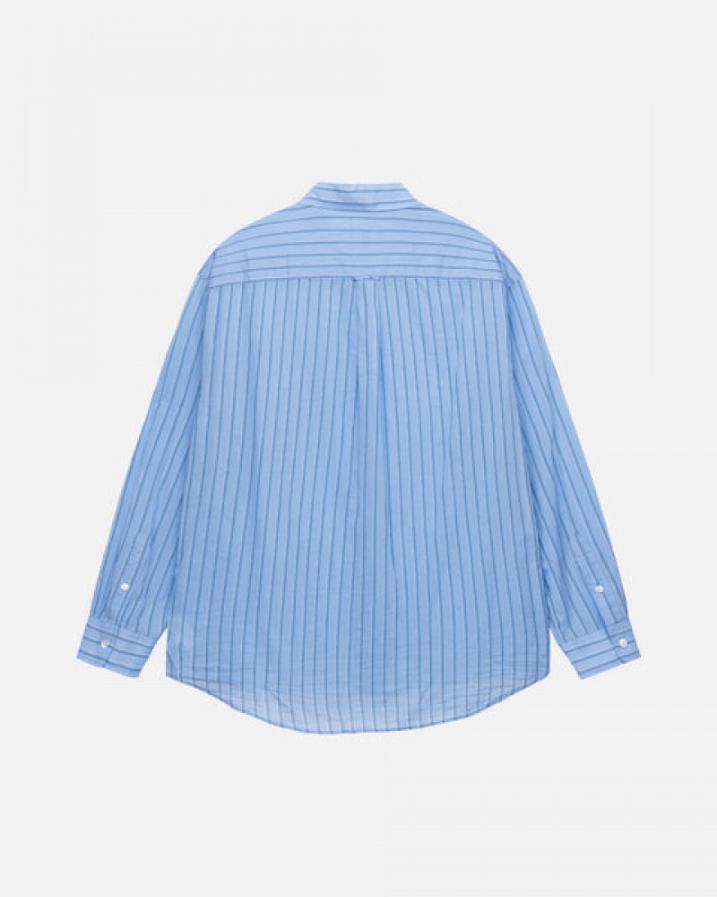 Men's Stussy Light Weight Classic Shirts Blue Ireland | TKM-0787