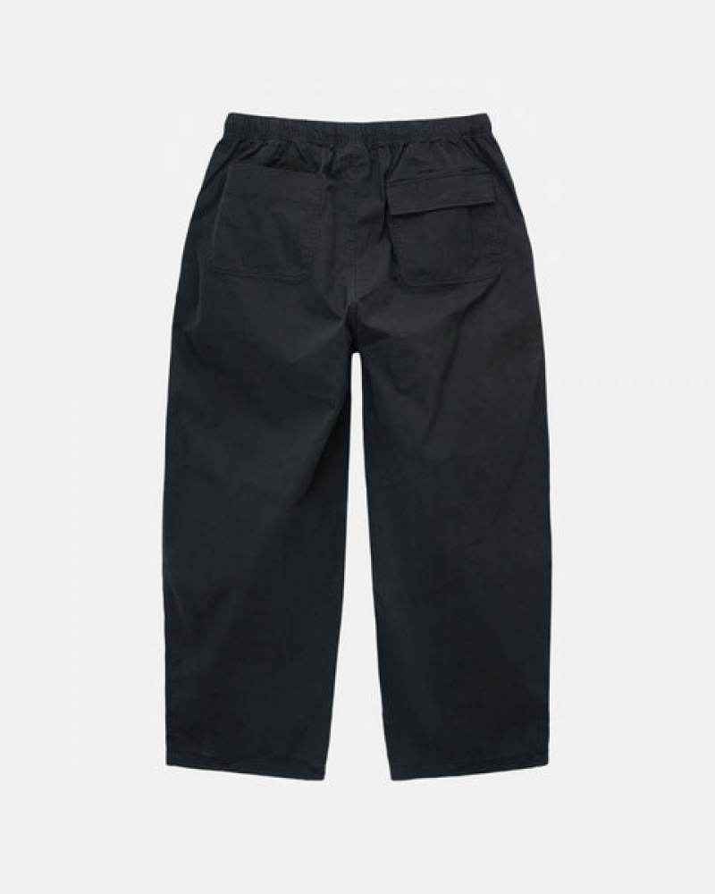 Men's Stussy Nyco Over Trousers Pants Black Ireland | IZV-8018