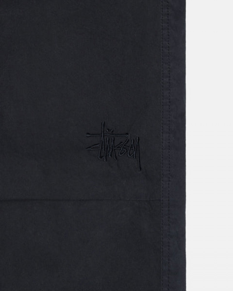 Men's Stussy Nyco Over Trousers Pants Black Ireland | IZV-8018