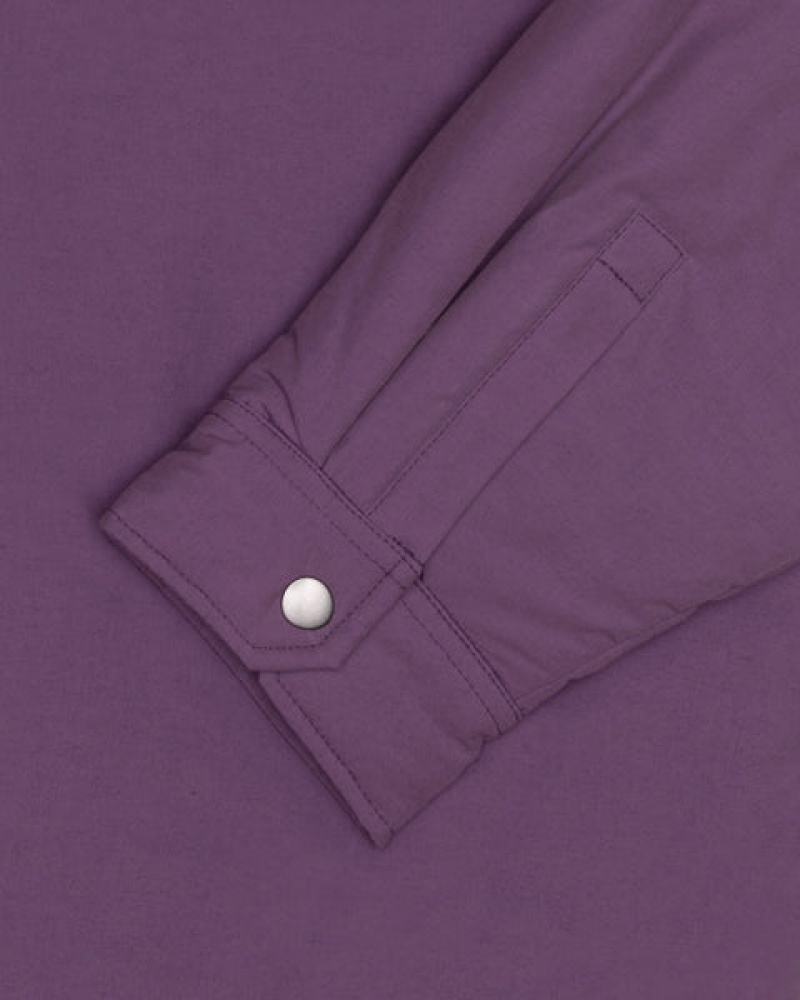 Men's Stussy Padded Tech Over Shirts Purple Ireland | RBZ-2970