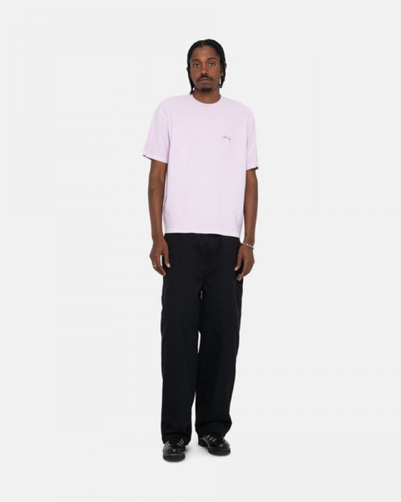 Men's Stussy Pig. Dyed Inside Out Crew Tops Purple Ireland | BDX-5113