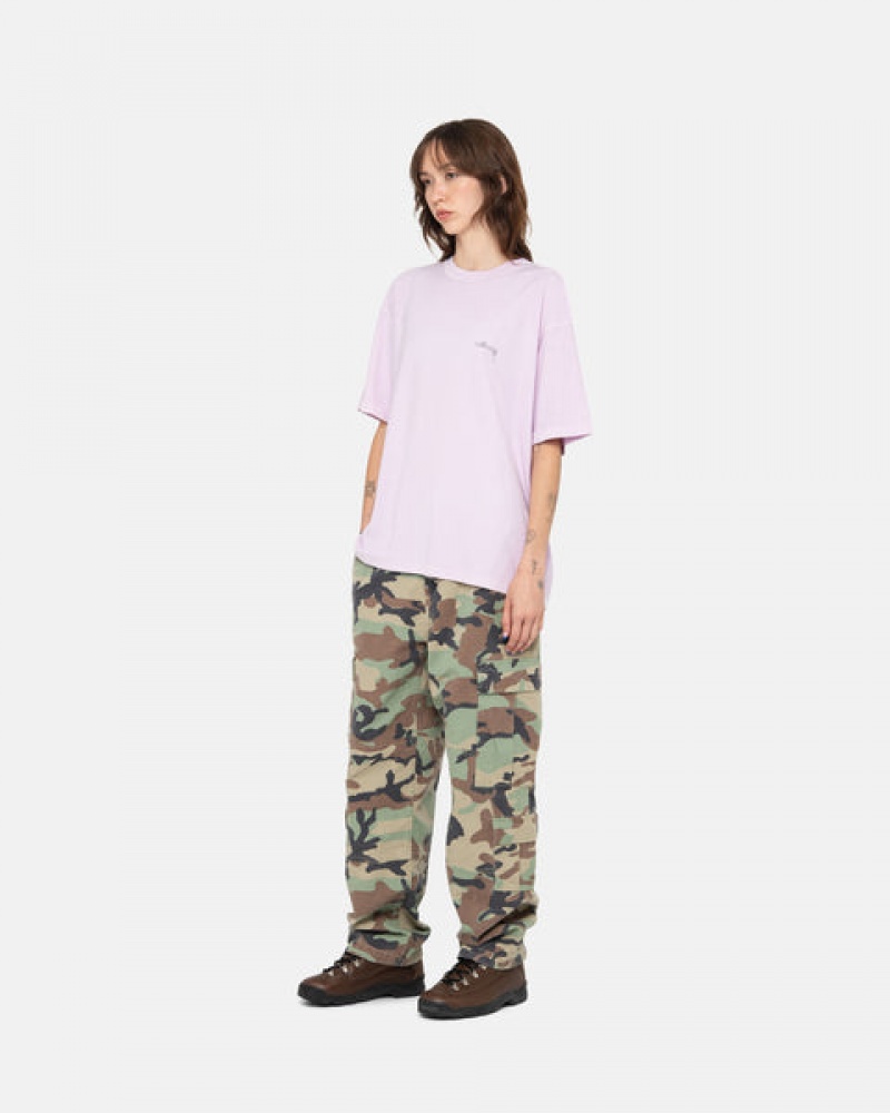 Men's Stussy Pig. Dyed Inside Out Crew Tops Purple Ireland | BDX-5113