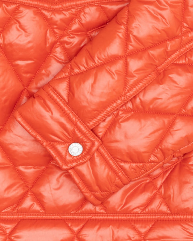 Men's Stussy Ranch Jacket Quilted Nylon Jackets Red Ireland | OHT-6928