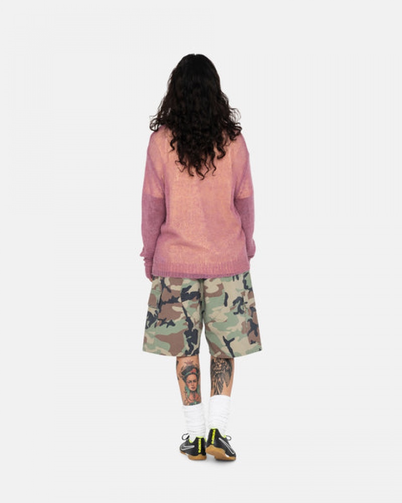 Men's Stussy Ripstop Cargo Beach Shorts Camo Ireland | BLR-3861