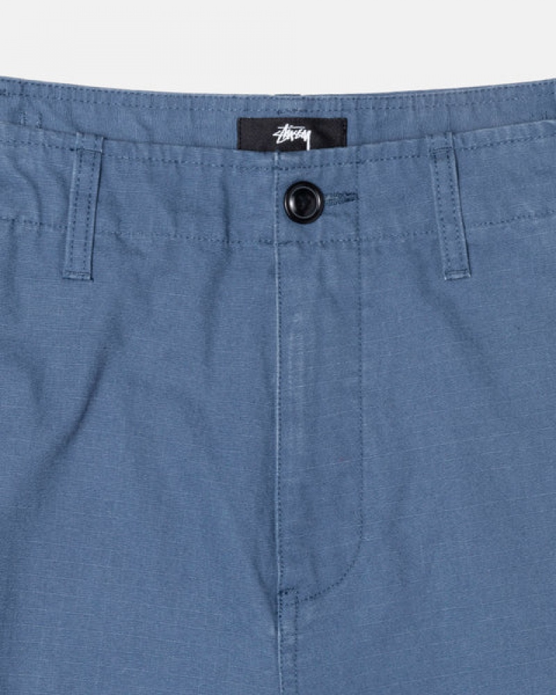 Men's Stussy Ripstop Surplus Cargo Pants Blue Ireland | AGS-9146