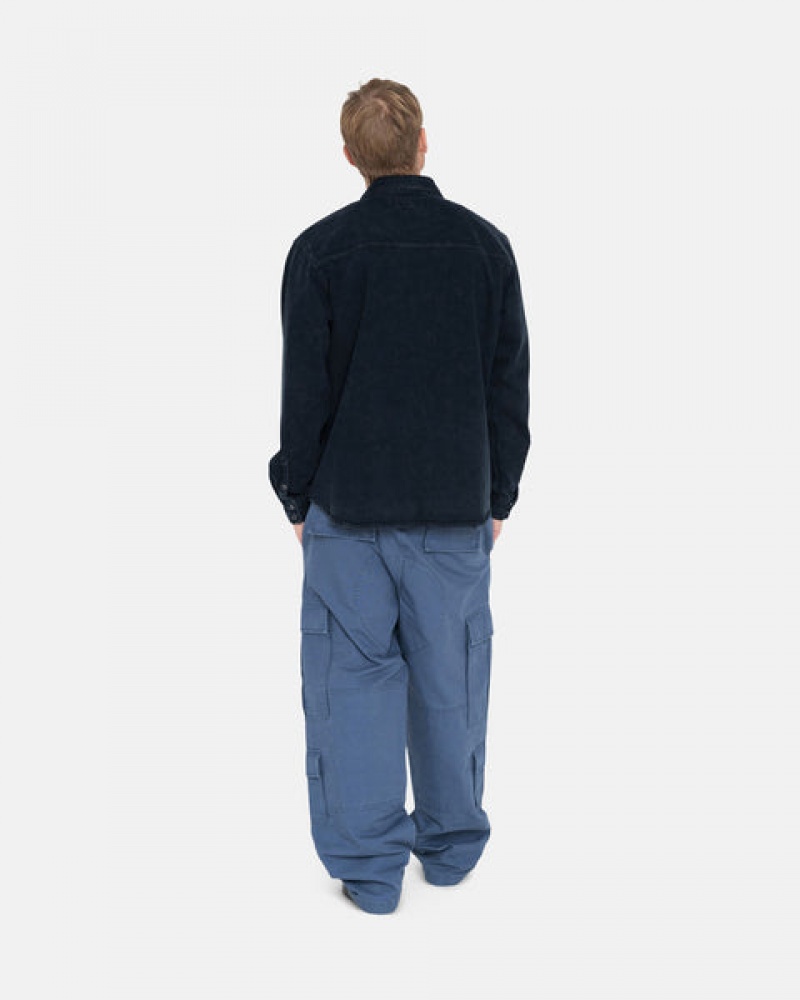 Men's Stussy Ripstop Surplus Cargo Pants Blue Ireland | AGS-9146