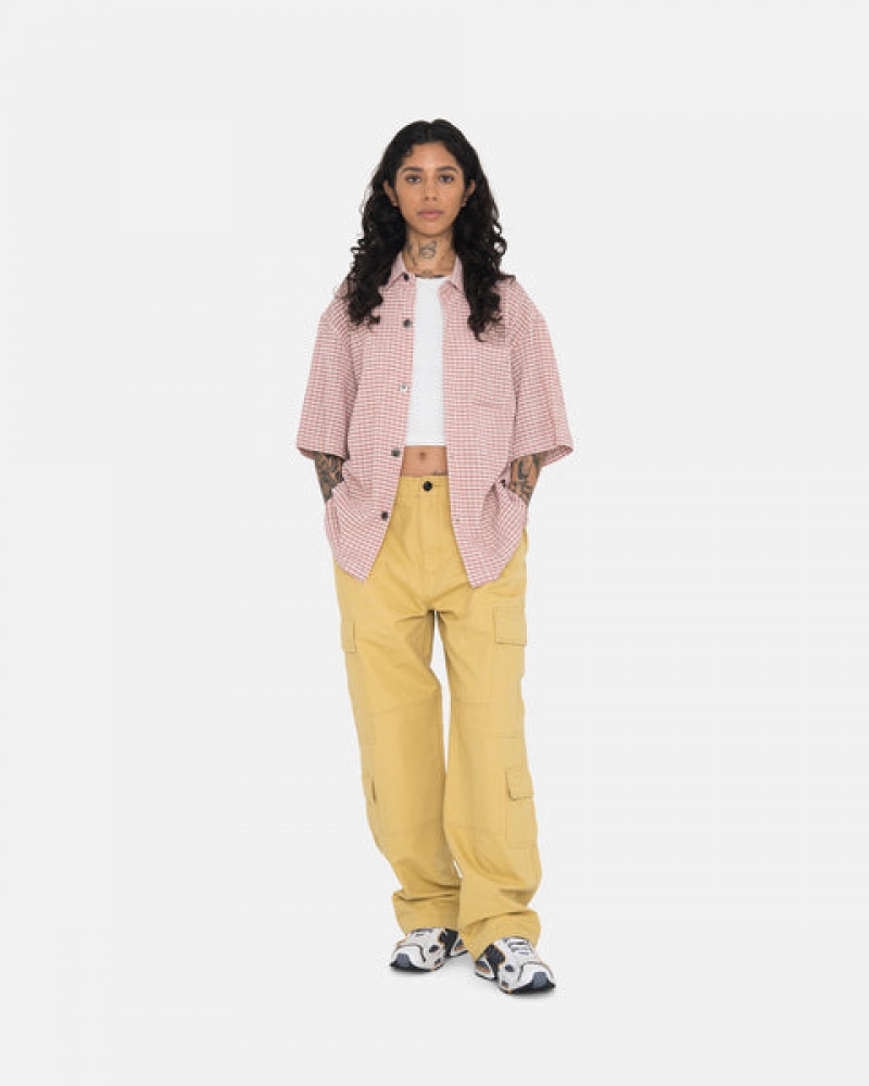 Men's Stussy Ripstop Surplus Cargo Pants Yellow Ireland | AWQ-6033