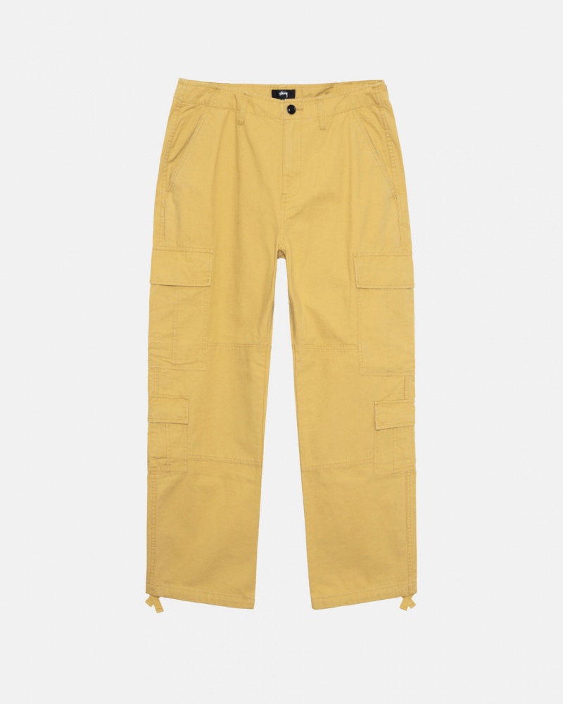 Men\'s Stussy Ripstop Surplus Cargo Pants Yellow Ireland | AWQ-6033