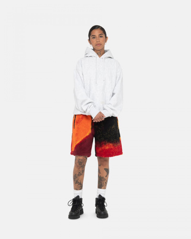 Men's Stussy Sherpa Shorts Black / Red Ireland | NME-9110