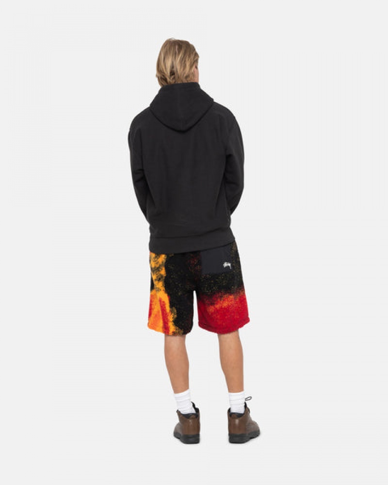 Men's Stussy Sherpa Shorts Black / Red Ireland | NME-9110